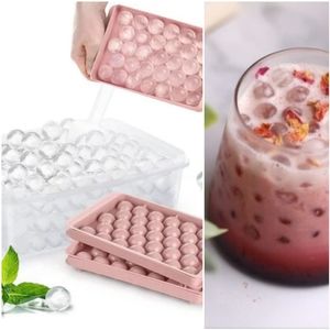 3X Round Ice Cube Trays Ball 99 balls Maker Mold for Freezer lid